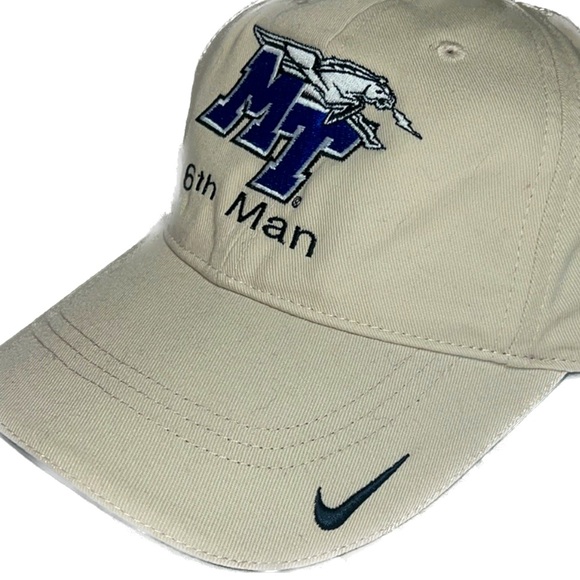 MTSU Nike Golf Khaki 6th Man Baseball Hat - Picture 2 of 7
